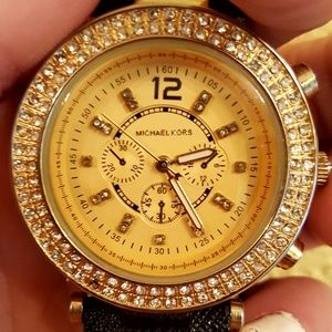 Michael Kors leather wrist watch